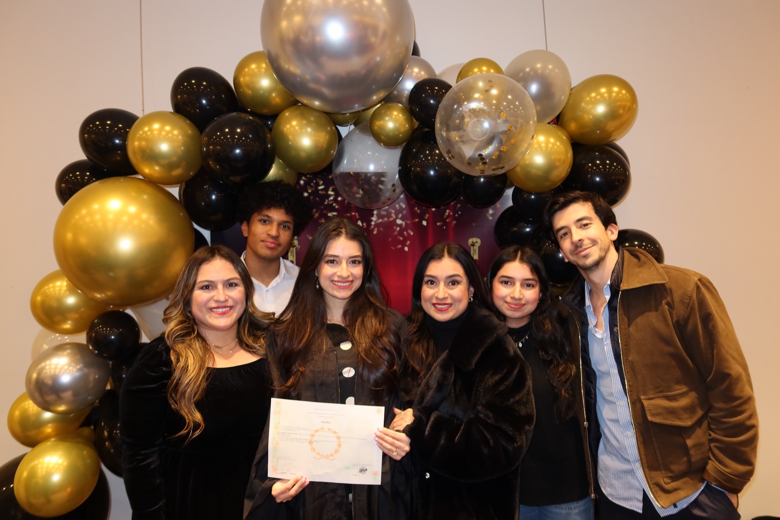 Julissa graduating from her neuroscience master’s program