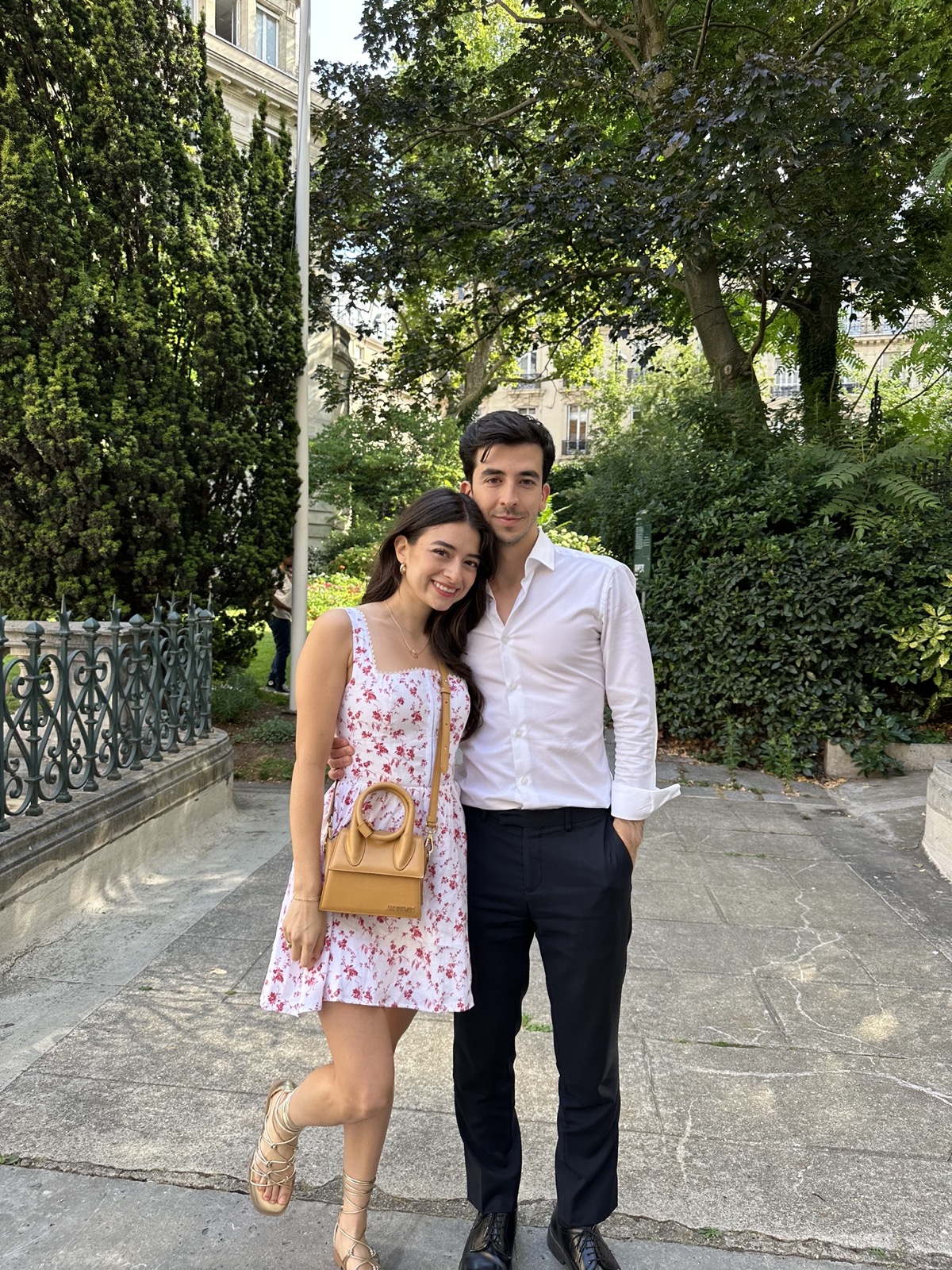 Julissa and Stefano celebrating their French civil union